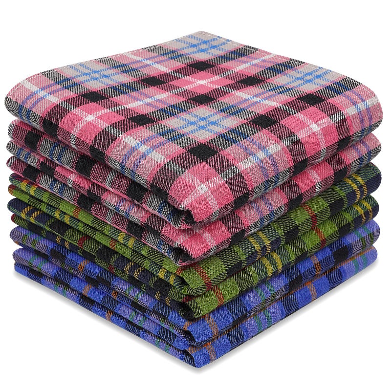 Zenssia Handkerchiefs Mens 100 Cotton Soft 6 Piece Gift Set