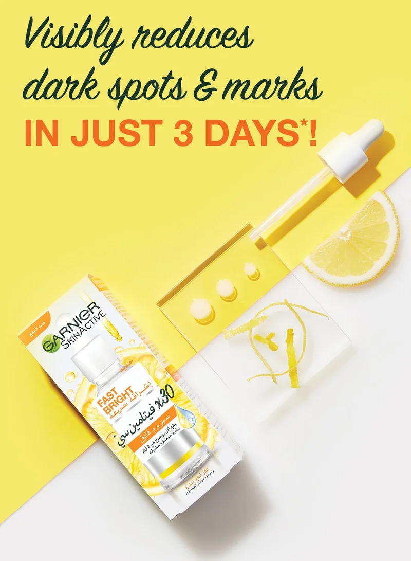 garnier Skin Active Fast Bright 30x Vitamin C Anti Dark Spot Serum 30Ml