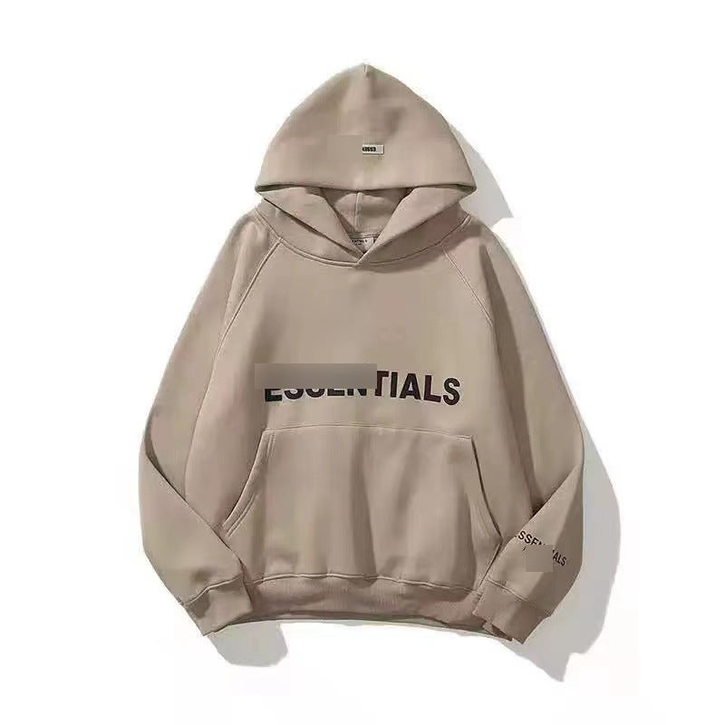 2024 Autumn Winter Unisex Hoodie Casual Loose Fit Sweatshirt camel ribbon logo  - Image 1