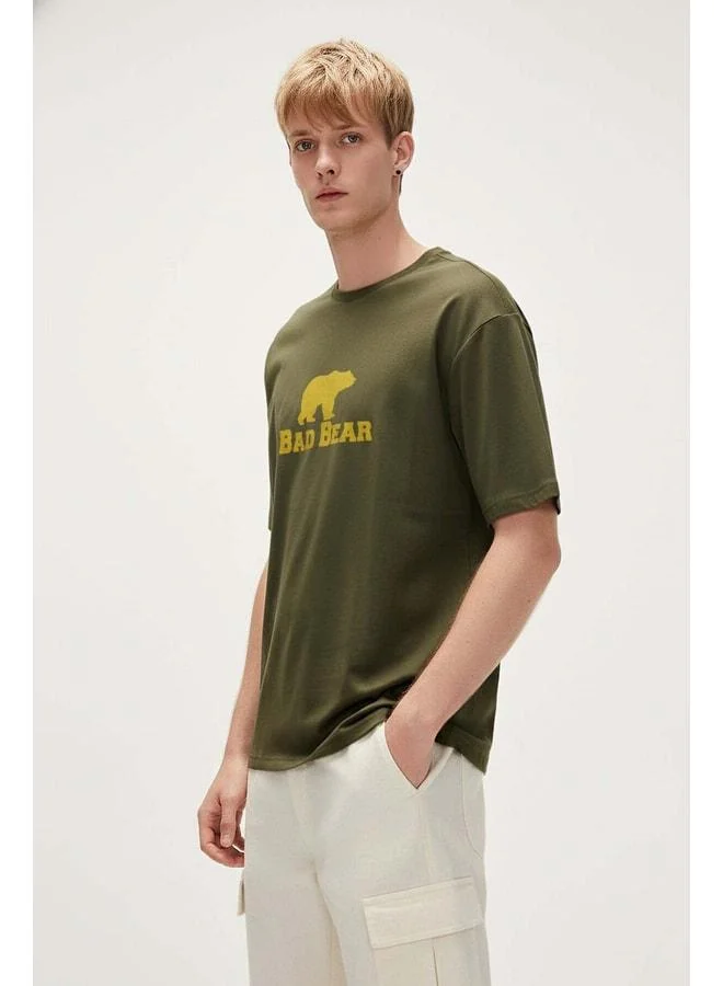 Bad Bear Muscle Haki Men's Printed T-Shirt.