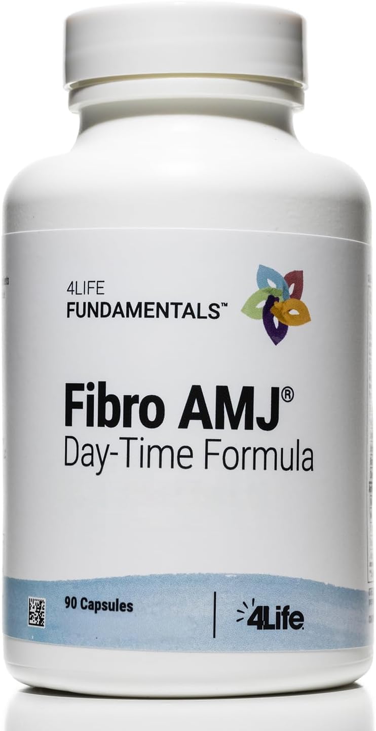 4Life Fibro AMJ Day Time Formula - with Magnesium and Boswellia Serrata Extract - 90 Capsules
