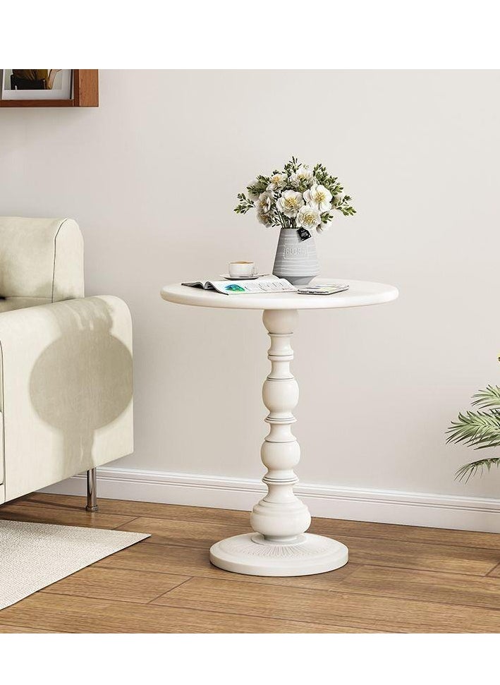 XiuWoo - Metal Iron Coffee Table, Nordic Sofa Side Cabinet Living Room Home Small Coffee Table Modern Minimalist Corner, Metal Iron Outdoor Round Table Weather Resistant Anti-Rust Outdoor End Table - Image 1