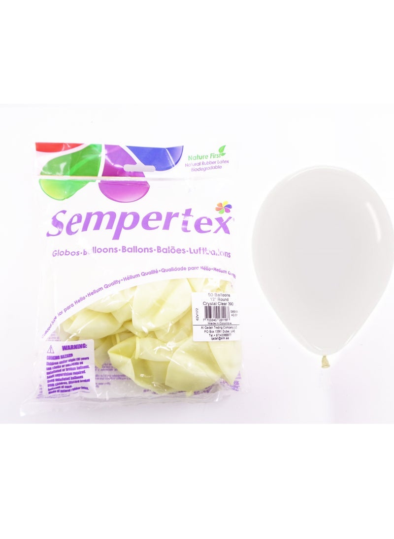 سيمبرتكس بالونات لاتكس 12 بوصة ، شفافة - Image 3