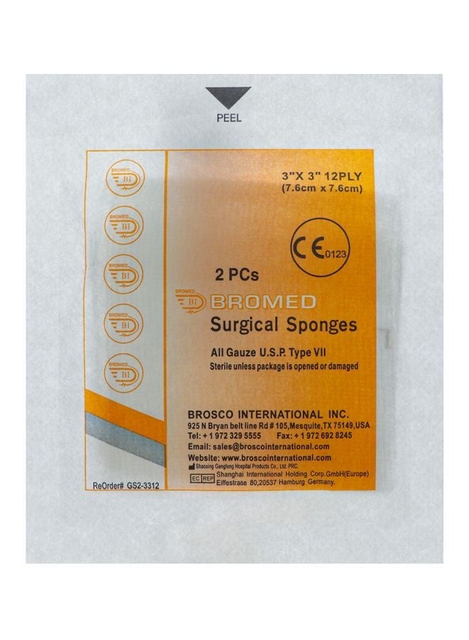 Bromed Sterile Gauze Sponge, 1 Pack