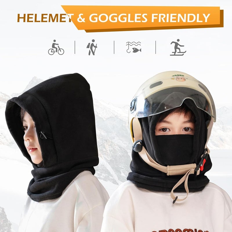 TRIWONDER Kids Winter Hats Balaclava Ski Mask for Boys Girls Toddlers Windproof Adjustable Cold Weather Face Mask Neck Warmer - Image 5