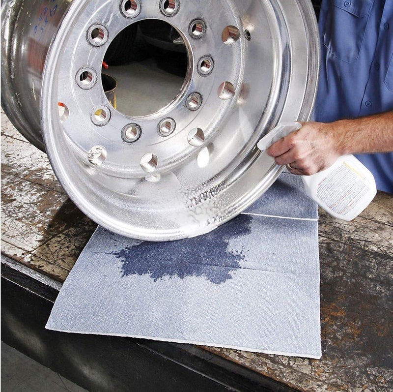 PIG Super Absorbent Mat Pads in Dispenser Box | 50 Oil Spill Mats | 15" x 19" Perforated Pads | Each Pad Absorbs 43 oz | Total Absorbency is 17 Gallons | Heavyweight | PMB30127 - Image 4