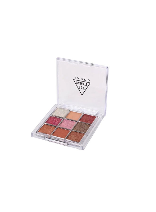 Jaded 9 Colors Eyeshadow Palette - Glitter, Pearlescent, Matte, Rose-toned Gentle Makeup Eyeshadow,  Long Lasting Eye Makeup - Image 4