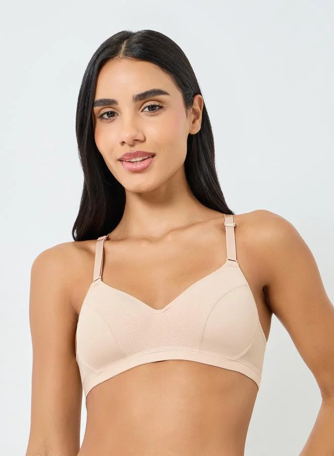 Styli  Pack of 2 - Padded T-Shirt Bra for Women | Best Price UAE
