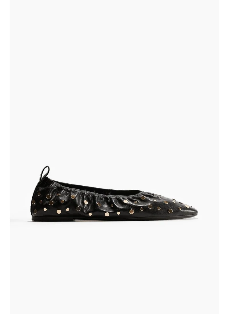 H&M Studded ballet pumps