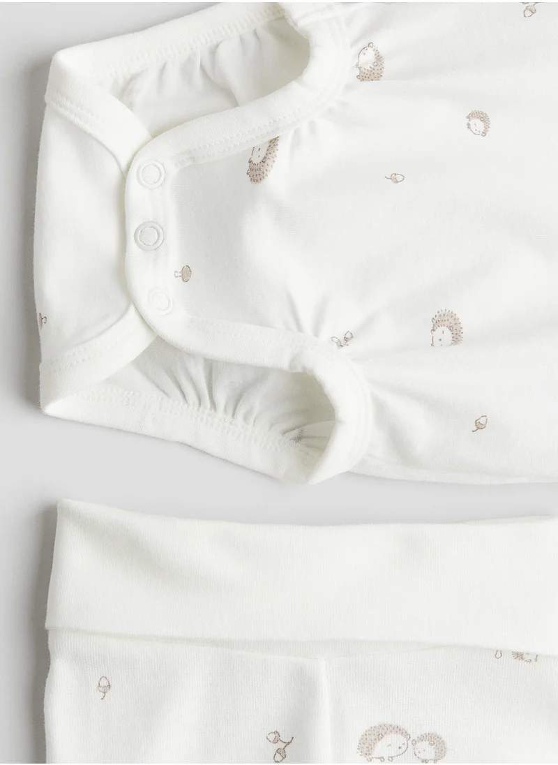 H&M 2-Piece Cotton Jersey Set