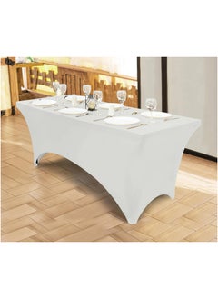 Vparty Spandex Tablecloth 6ft – Stretchable Table Covers for Party, Wedding, Birthday, Banquet, Vendor Events, Wrinkle-Resistant, Easy Fit, and Elegant Table Décor for Special Occasions and Gatherings  - Image 3