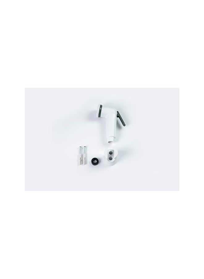 The Bros ECO Hand Trigger Bidet/Shattaf Set - White / 120cm White Multilayer Plastic Hose - Image 2