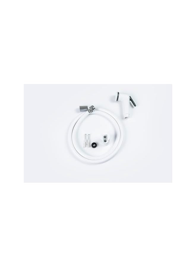 The Bros ECO Hand Trigger Bidet/Shattaf Set - White / 120cm White Multilayer Plastic Hose - Image 4