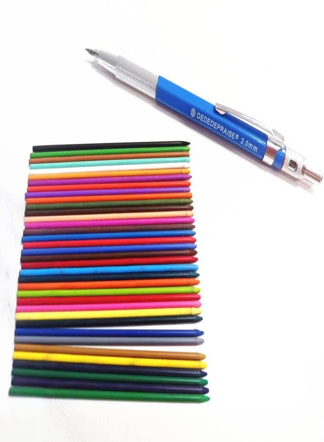 VOBRAMY Color Pencil Lead ，36 Thick Refills Core Colored Automatic Drawing 2mm Assorted Refill Mechanical Pre-Sharpened with Container for Drafting - Image 5