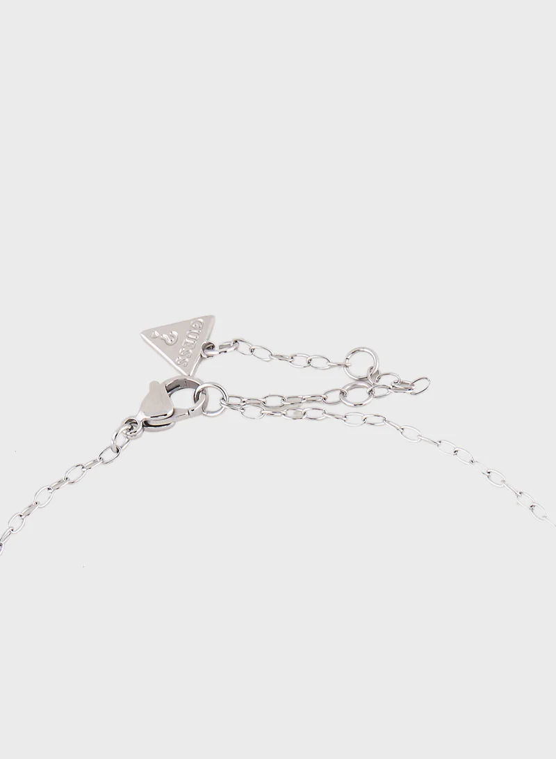 GUESS Crystal Detail Long Necklace