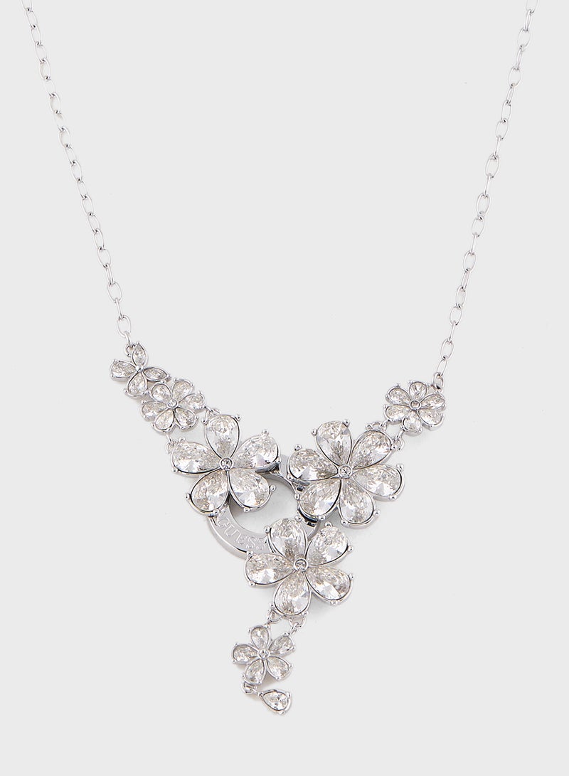 GUESS Crystal Detail Long Necklace - Image 2