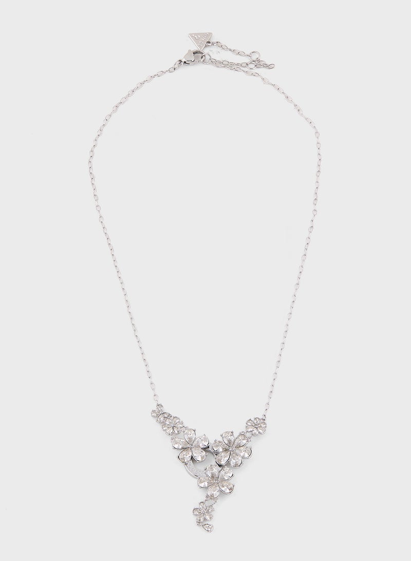 GUESS Crystal Detail Long Necklace - Image 1