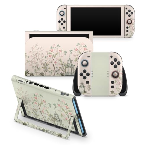 Tacky Design Japanese Cherry Blossom Skin Compatible with Nintendo Switch 2 Skin Wrap Cover, Pink wrap for Nintendo Switch 2 Cover, Premium 3M Vinyl (Switch 2 (2025)) - Image 1
