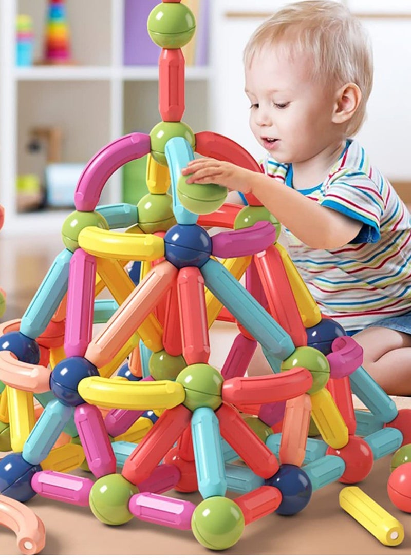 Magnetic Building Blocks for Kids Ages 4-8, Construction Toys for Boys and Girls, Large Size Magnetic Sticks and Balls Game Set for Kid’s Early Educational Learning - Image 2