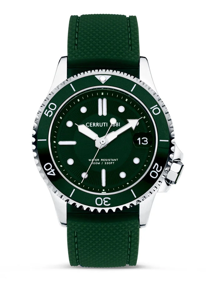 شيروتي 1881 ساعة سيروتي للرجال بقرص أخضر ٤٣ مم