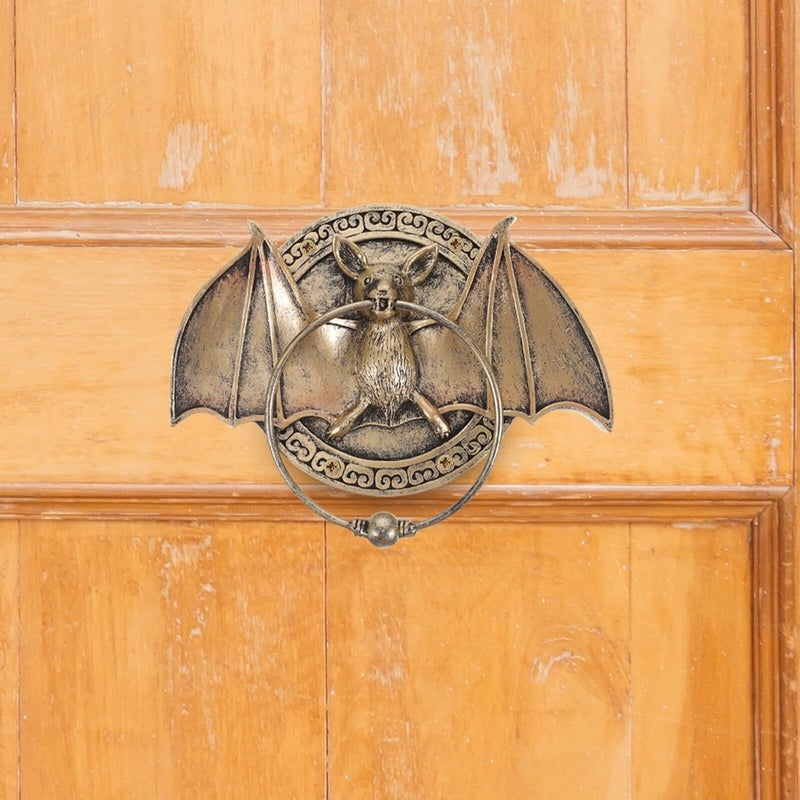 Garneck Bat Shape Resin Door Knocker Black Front Door Knocker for Villa Entrance - Image 5