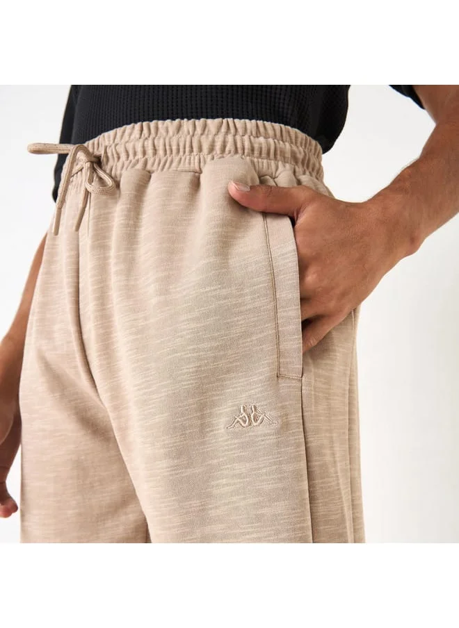 Kappa Kappa Textured Shorts with Drawstring Closure and Pockets