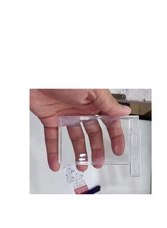 MODEST Transparent ID Card Holder/Badge (Refer Image) Crystal Clear, Lockable Features and Waterproof for Vertical Cards Only (10PCS)  - Image 4