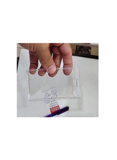 MODEST Transparent ID Card Holder/Badge (Refer Image) Crystal Clear, Lockable Features and Waterproof for Vertical Cards Only (10PCS)  - Image 5