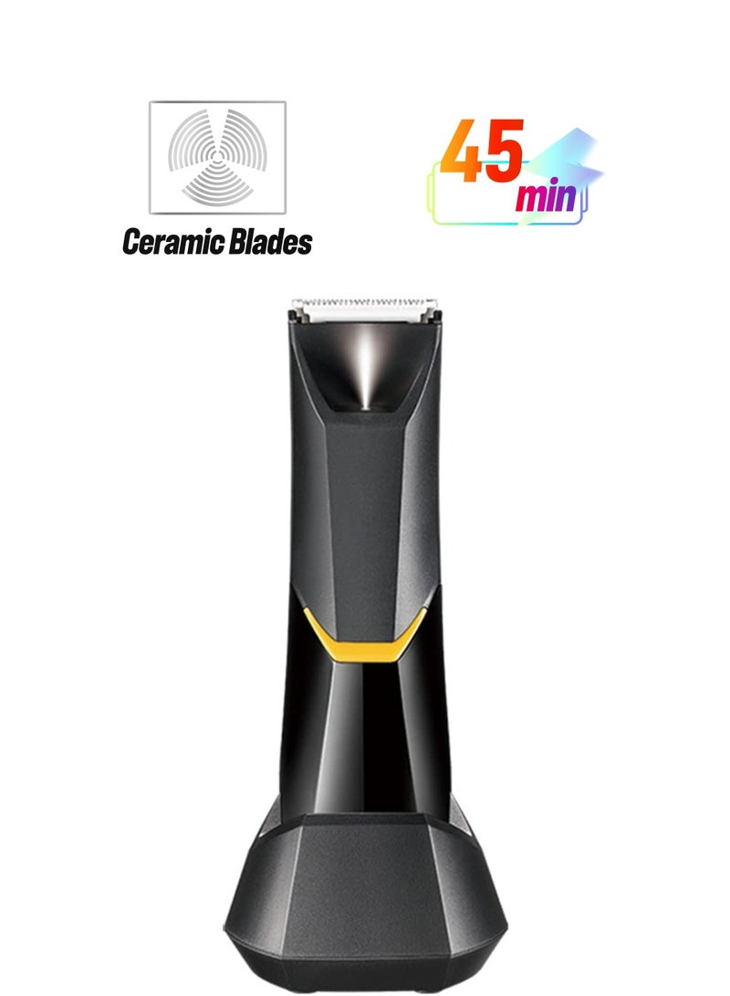 GT-Wheel Body Hair Trimmer for Women and Men Rechargeable Multi Function Body Groomer with LED & Washable Blade - Image 1