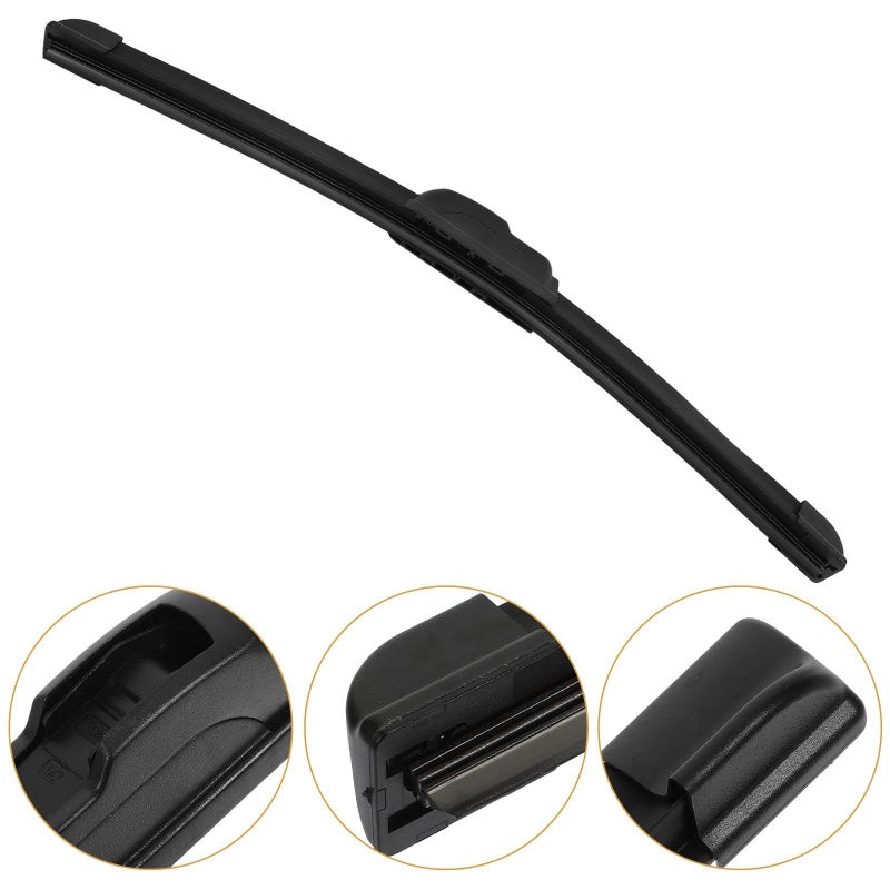 U Type Frameless Windshield Wiper Blades 14 Inch Low Noise Replacement Front Wiper - Image 5