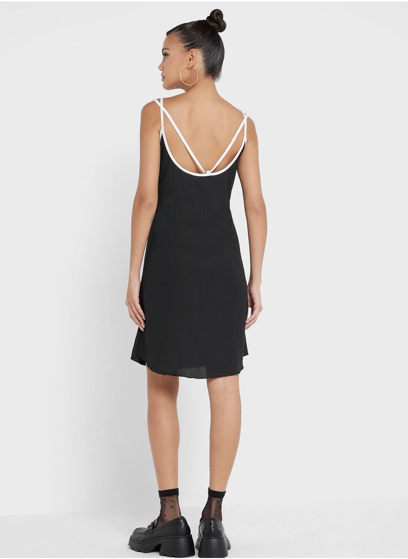Ginger - Contrast Trim Ribbed Nightdress - Image 1