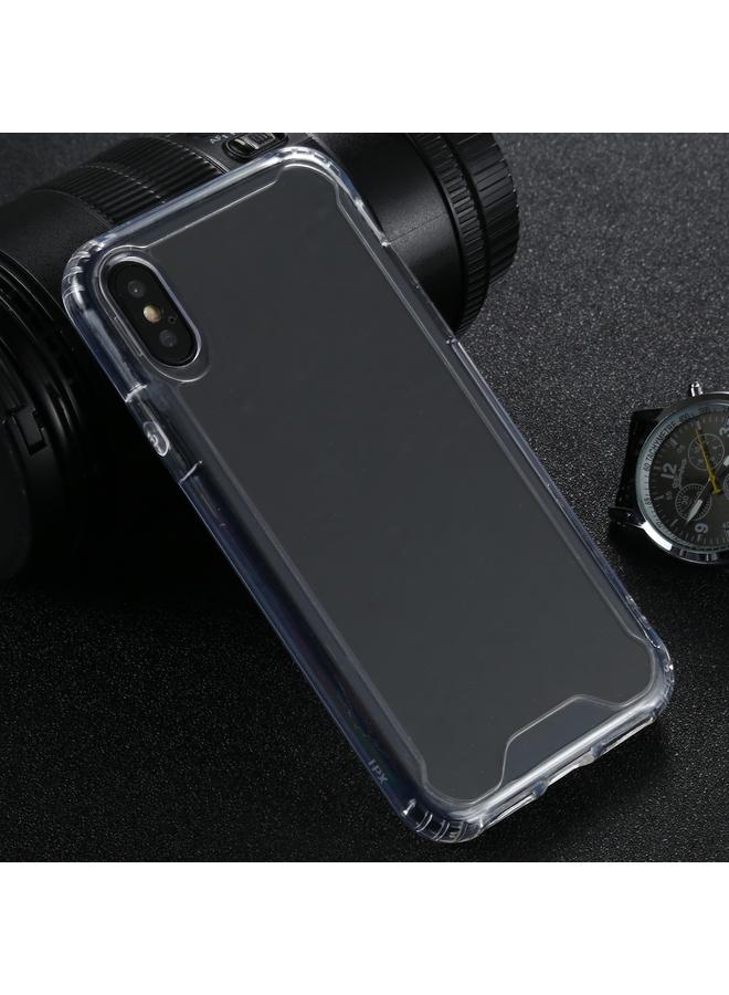 اس-توب جراب لهاتف iPhone X / XS جراب شفاف مقاوم للصدمات من مادة TPU + PC بأربع زوايا - Image 1