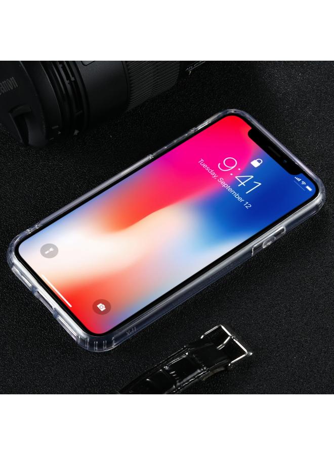 اس-توب جراب لهاتف iPhone X / XS جراب شفاف مقاوم للصدمات من مادة TPU + PC بأربع زوايا - Image 3