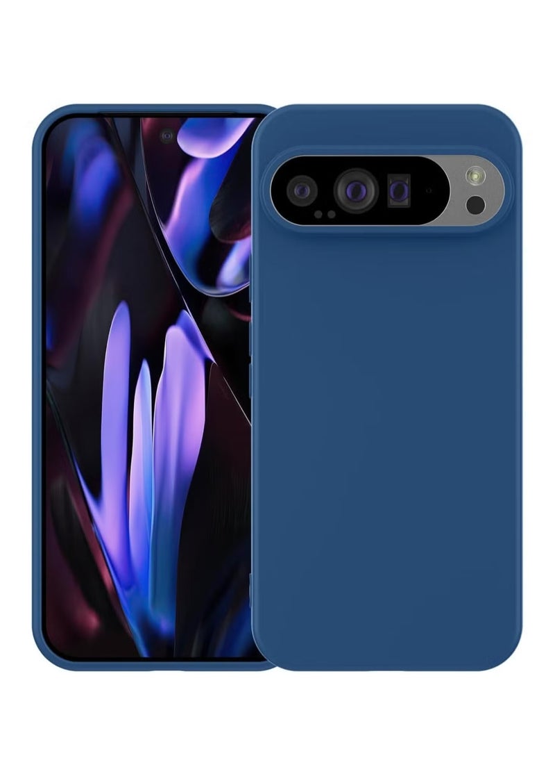 TIGER Google Pixel 9 Pro XL Case Cover – Liquid Silicone Anti-Fingerprint Shockproof Protective Case, Anti-Scratch, Anti-Drop, Slim Fit Cover for Google Pixel 9 Pro XL Blue - Image 1