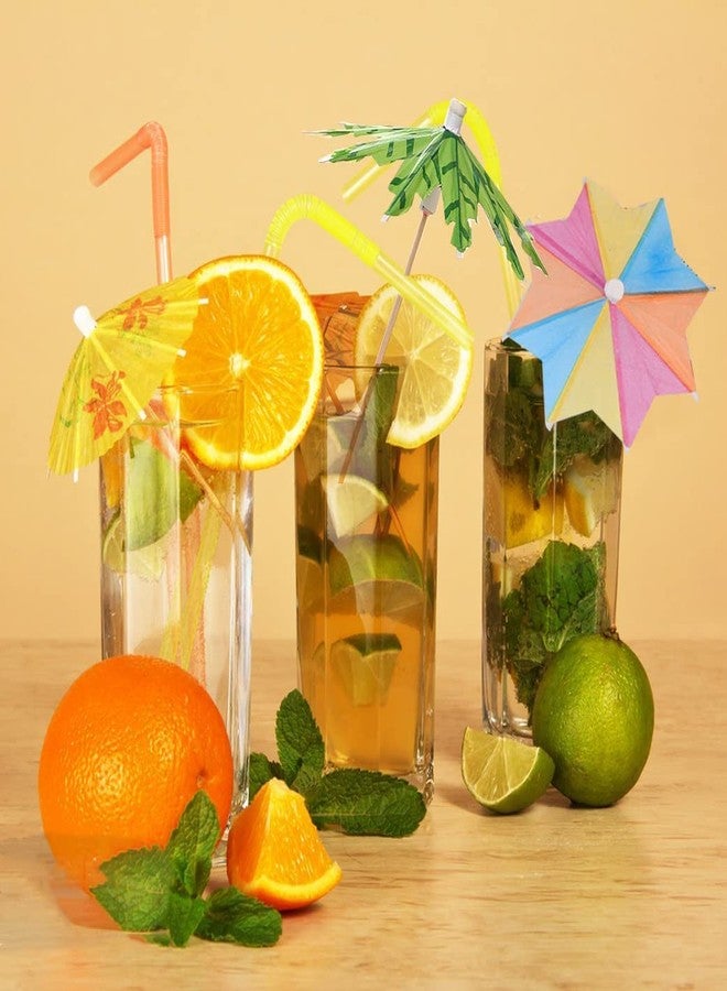 LAPOHI 120 Pieces Cocktail Drink Umbrellas Picks, Tropical Hawaiian Cocktail Umbrellas Mini Paper Umbrellas Picks for Party Decoration, Cake Toppers, Picnics, Bar, Birthday - Image 2