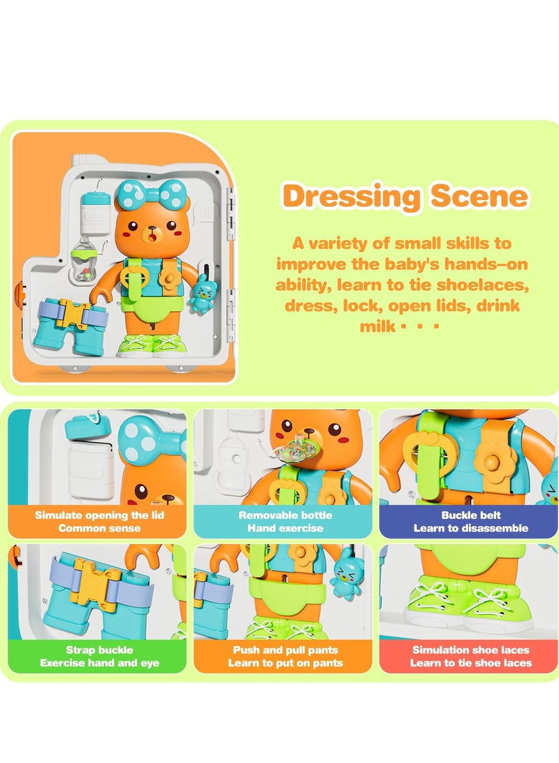 XiuWoo 81 in 1 Montessori Toys, Musical Busy Board, Learning Sensory Toddler Toys for 1-3, Motor Skills Developmental Toy, Birthday Gift Travel Toys for 1+ Year Old Boy Girl - Image 5