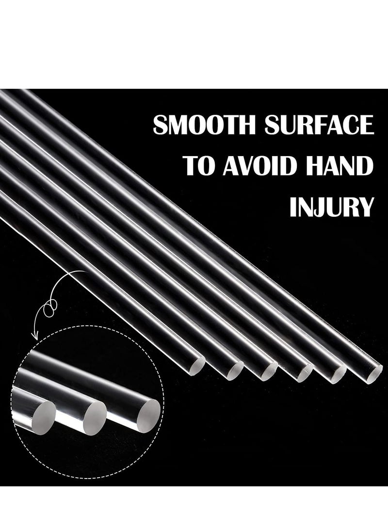 KASTWAVE 100 Pieces Acrylic Lollipop Sticks 6 Inch Clear Reusable Acrylic Rods for Making Lollipops Cake Pops Candies Chocolates and Cookies - Image 3