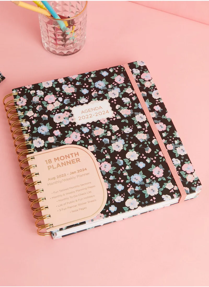 Tri-Coastal 18 Month Floral Planner