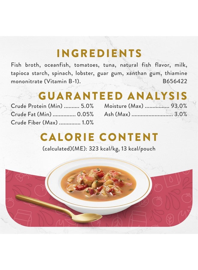 فانسي فيست طعام القطط الرطب القابل لللعق من بورينا فانسي فيست، بنكهة مرق المأكولات البحرية مع لمسات من جراد البحر الحقيقي - عبوة من 16 كيسًا، وزن 1.4 أونصة - Image 5