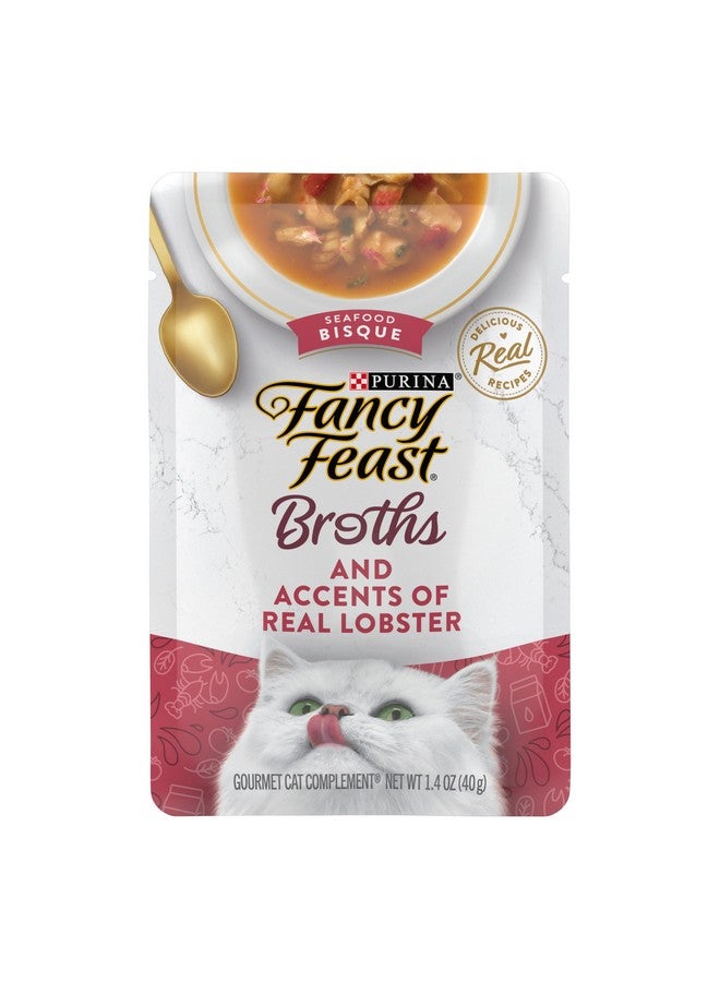 فانسي فيست طعام القطط الرطب القابل لللعق من بورينا فانسي فيست، بنكهة مرق المأكولات البحرية مع لمسات من جراد البحر الحقيقي - عبوة من 16 كيسًا، وزن 1.4 أونصة - Image 1