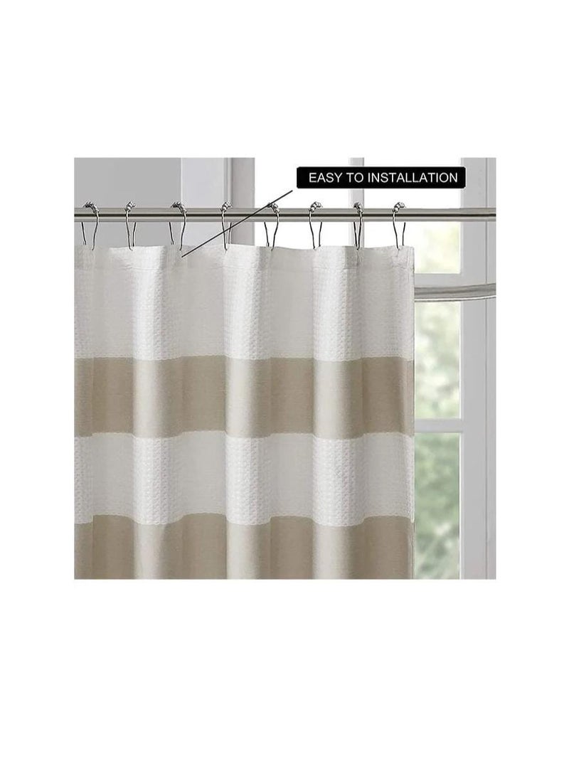 Curtain Hooks Rings 12pcs Stainless Steel Shower Hooks Curtain Hooks Rustproof Shower Curtain Hooks - Image 3