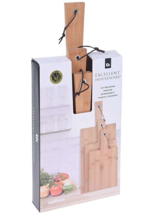 Excellent Houseware Bamboo Cutting Boards 3 Pieces Set - Image 5