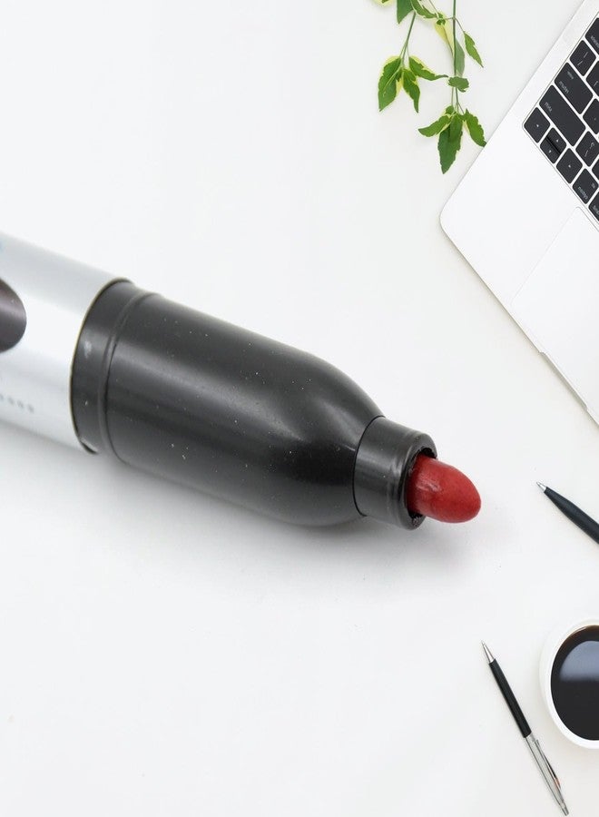 Oblivion Permanent Marker Pen Maroon – Multipurpose Writing Fine Tip, Fast-Drying, Smudge-Free Ink, Refillable and Water-Resistant, Suitable for Glass, Plastic, Office & Professional Use (Pack of 10) - Image 5