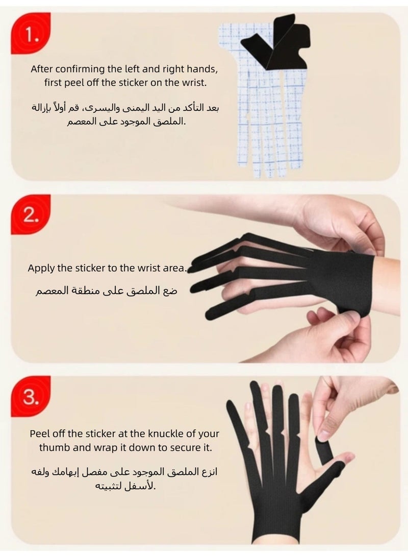 ProGamer Pre-Cut Finger Tapes – Endure Marathon Sessions, Maintain Peak Accuracy(10 Sheets / 5 Pairs) - Image 5