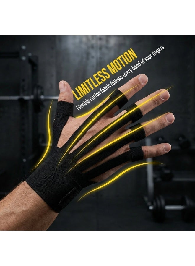 Lahoon Super Stretchy Thumb Tape - Weightlifting Hook Grip Tape & WOD Tape for Cross Training, Gym Workout Tape, Athletic Finger Wrap - Flexes with Every Move -  (10 Sheets/5 Pairs) - Image 1