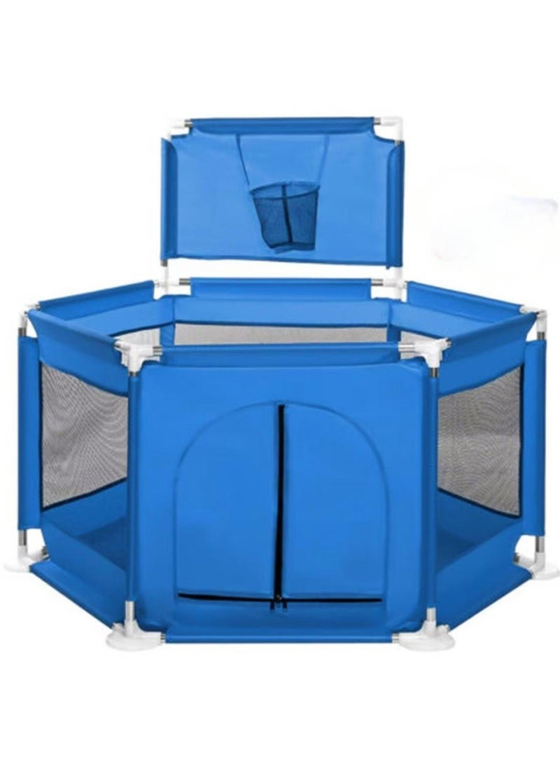 ORiTi Children'S Game Fence, Infant Fence, Baby'S Home Fence, Crawling Fence, Indoor Protective Fence - Blue