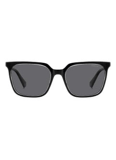 Polaroid Women's Polarized Rectangular Shape  Sunglasses Pld 4163/S Grey 44 - Lens Size: 44 Mm - Black Cry  - Image 3