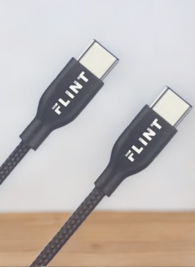 Flint Type C to Type C fabric cable 60W 1.2M - Image 2