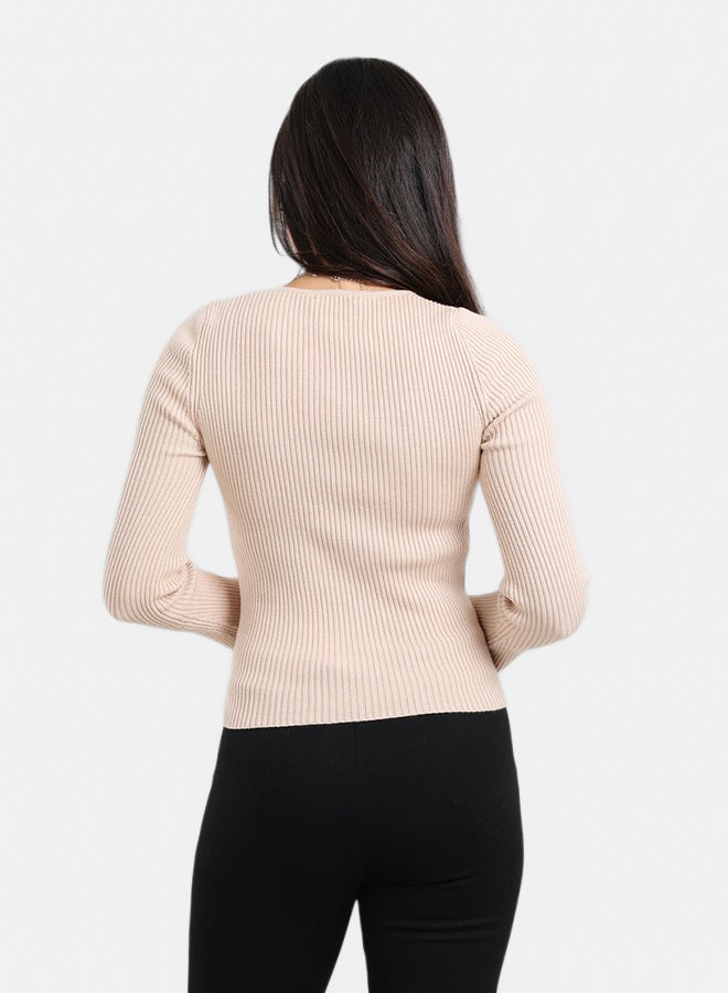 Carina Square-Neck Ribbed Pullover - Image 4
