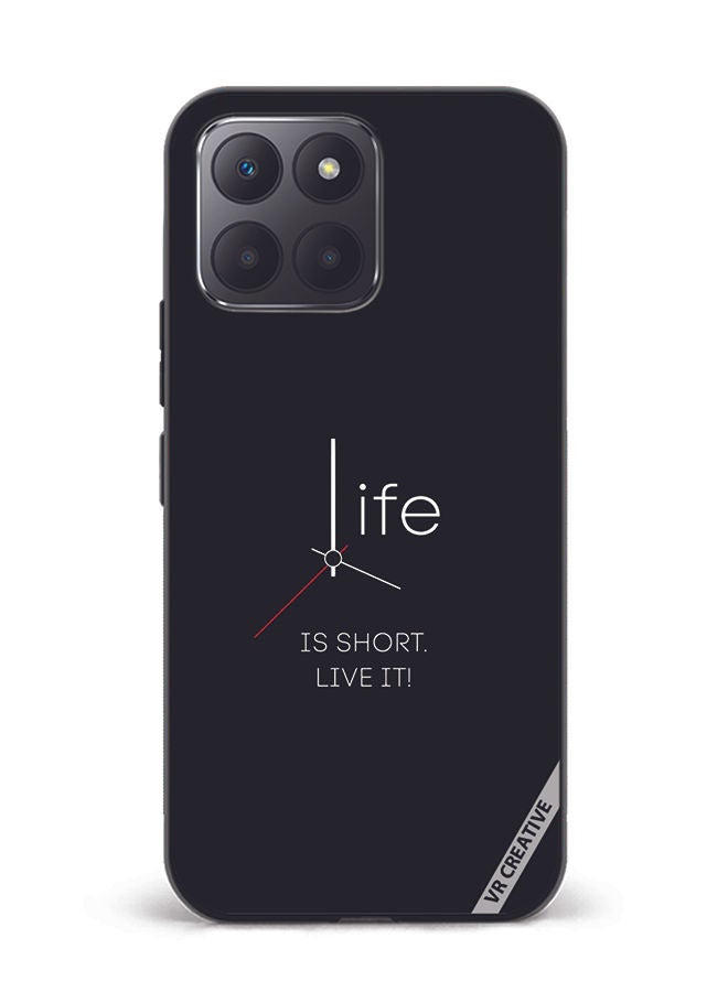 VR CREATIVE Protective Case Cover For Honor 70 Lite Life Is Short Design Multicolour - Image 1